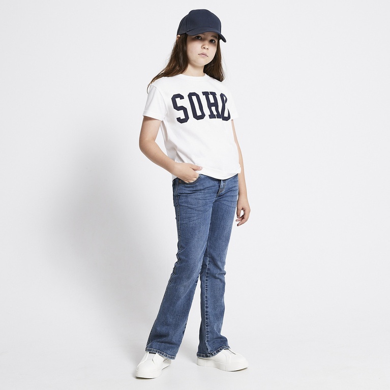 Printed tee "Dusty star" White